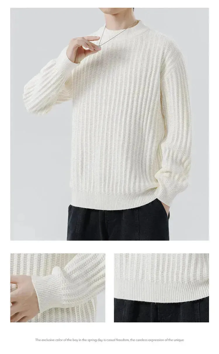 New Autumn And Winter Knitwear Sweater  Crewneck Pullover top for Men