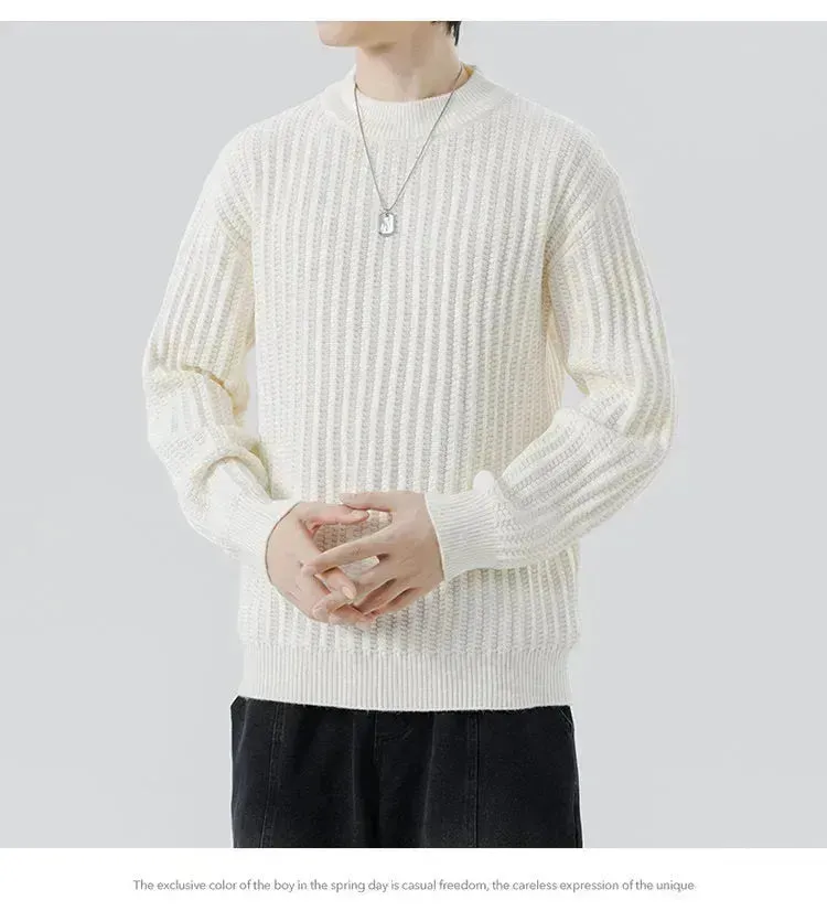 New Autumn And Winter Knitwear Sweater  Crewneck Pullover top for Men