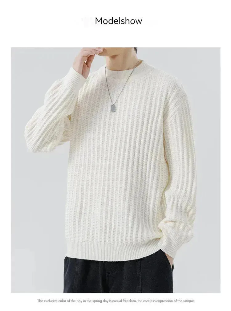 New Autumn And Winter Knitwear Sweater  Crewneck Pullover top for Men