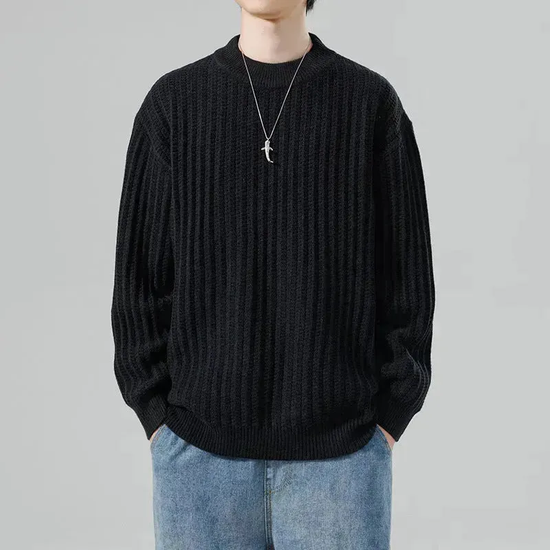 New Autumn And Winter Knitwear Sweater  Crewneck Pullover top for Men