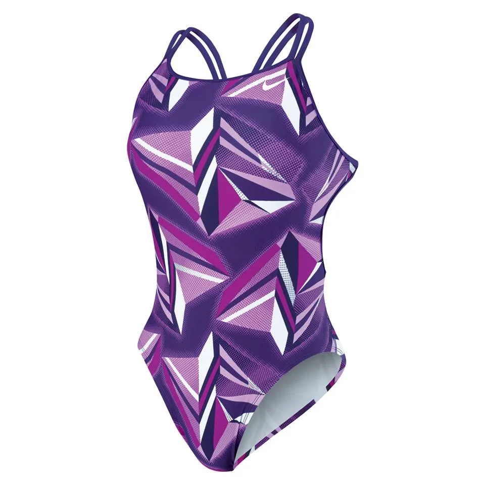 NIKE SWIM Jagged Geo Spider Back Tank (36-40 Only)