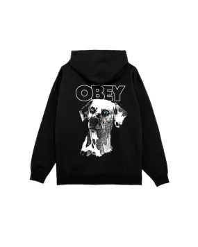 OBEY Dalmatian Pullover Hoodie Black