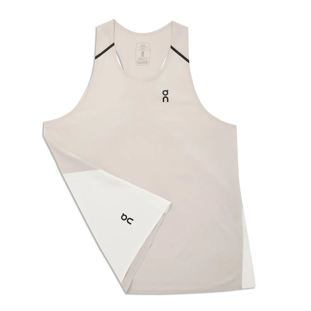 On Running Tank-Tee (Womens) - Pearl/Undyed-White