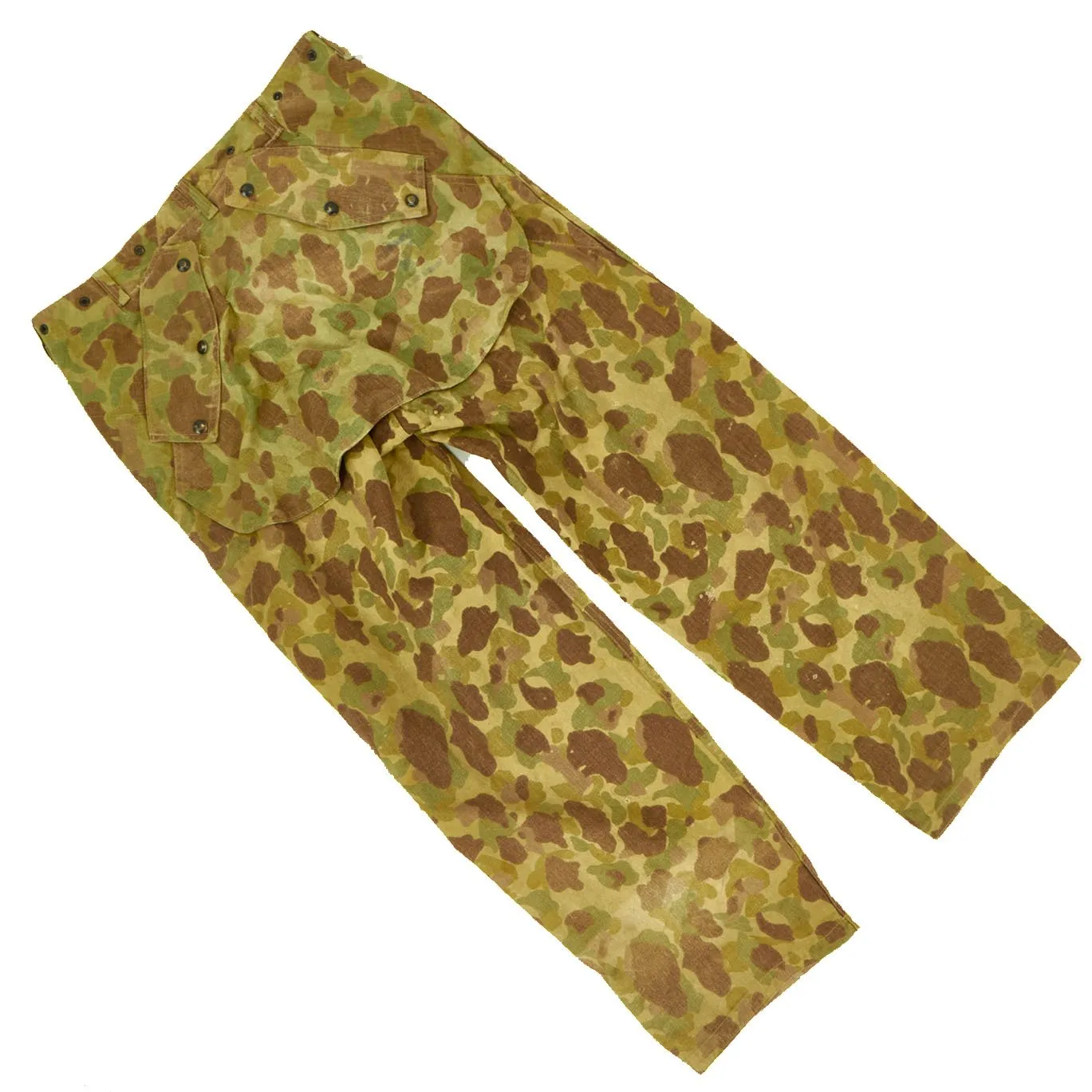 Original U.S. WWII USMC Paramarine Frogskin Reversible Camouflage 2nd Pattern Jump Trousers