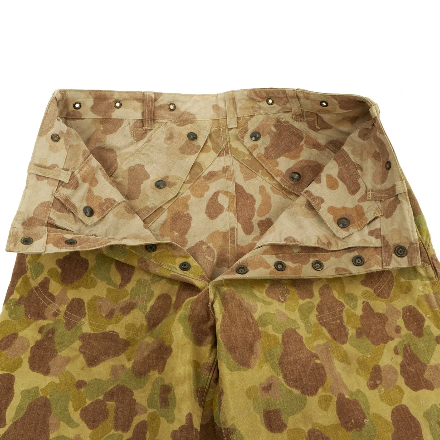 Original U.S. WWII USMC Paramarine Frogskin Reversible Camouflage 2nd Pattern Jump Trousers