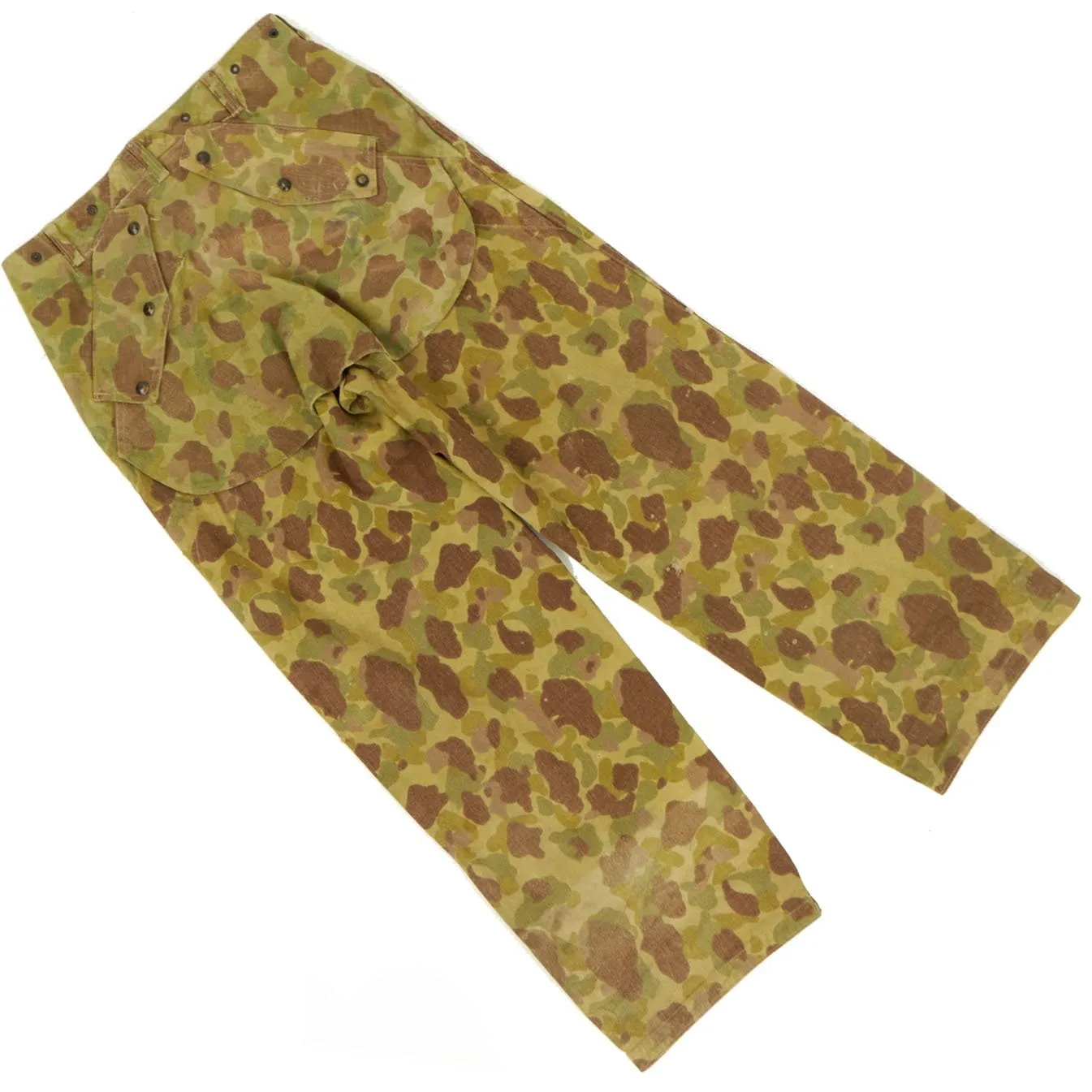 Original U.S. WWII USMC Paramarine Frogskin Reversible Camouflage 2nd Pattern Jump Trousers