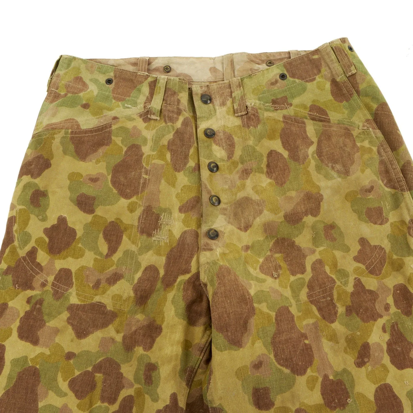 Original U.S. WWII USMC Paramarine Frogskin Reversible Camouflage 2nd Pattern Jump Trousers