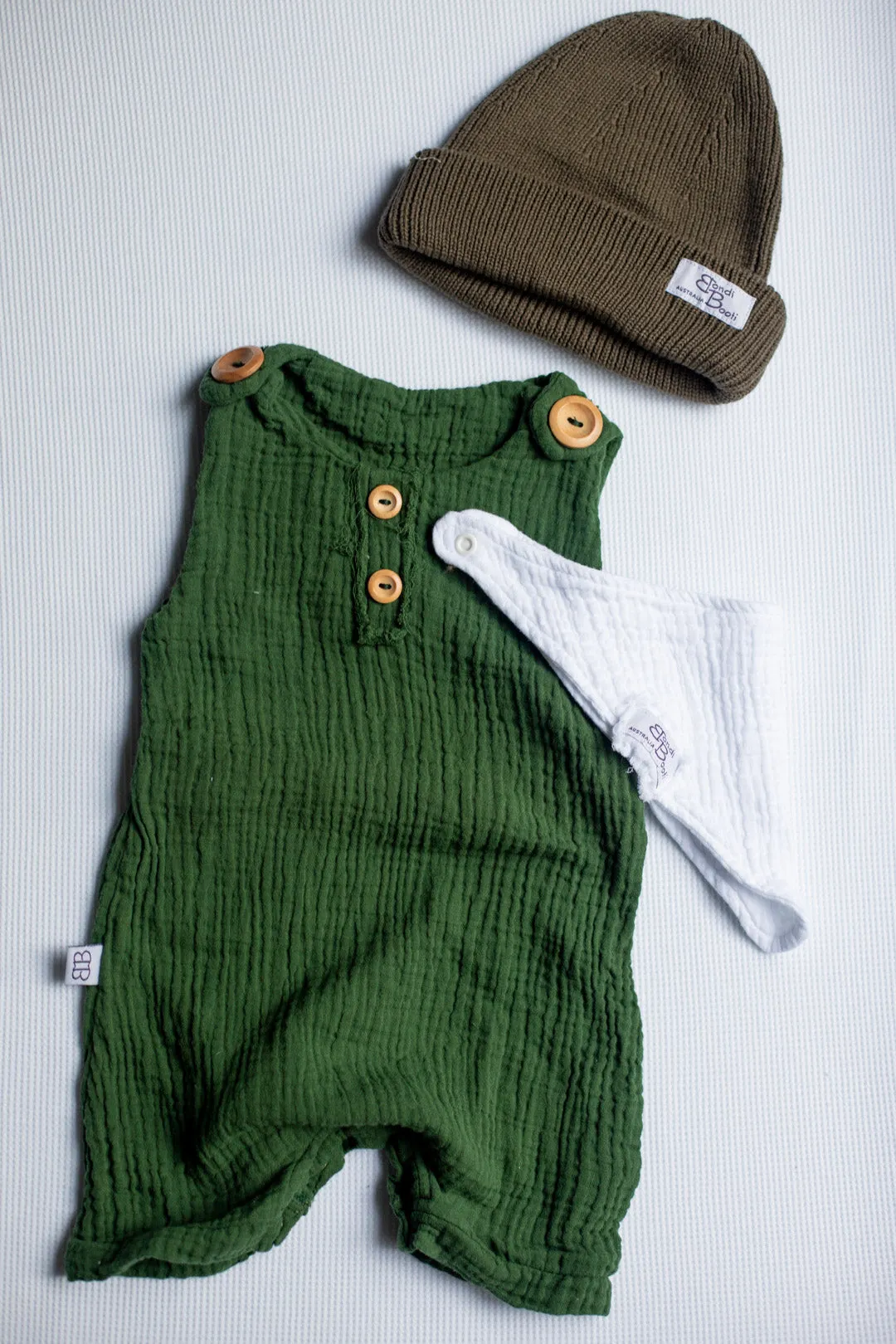 Overall Onesie - Deep Green