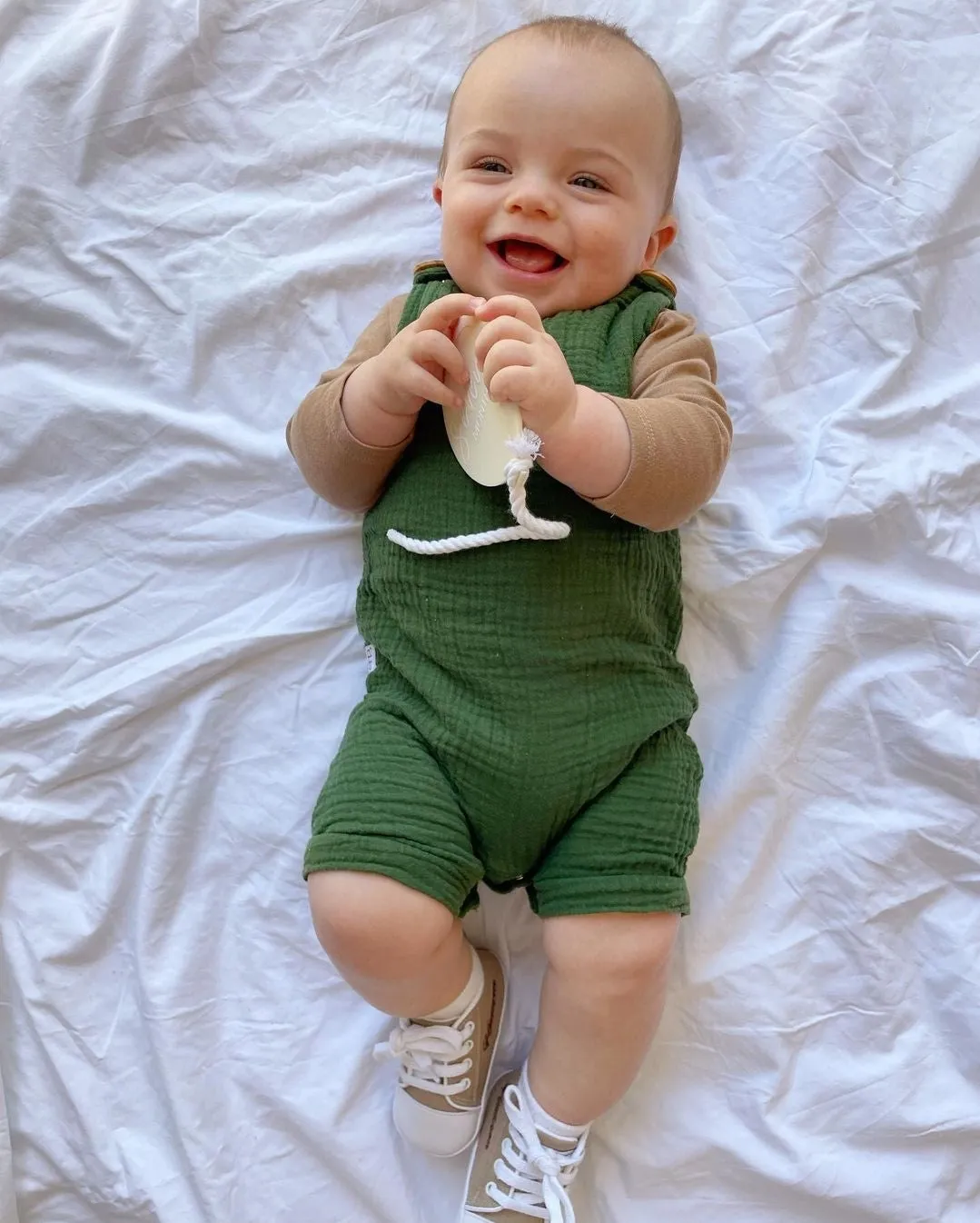 Overall Onesie - Deep Green