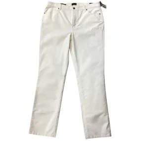 Pants Corduroy By Talbots In Cream, Size: 14