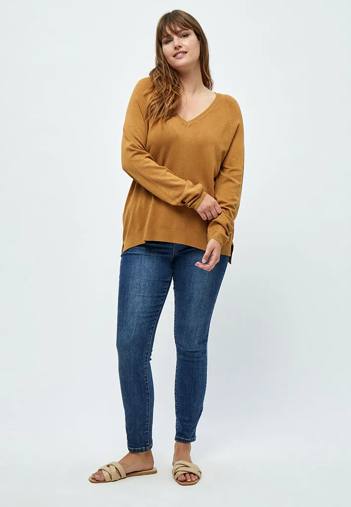 PCTana Pullover Curve - Bone Brown