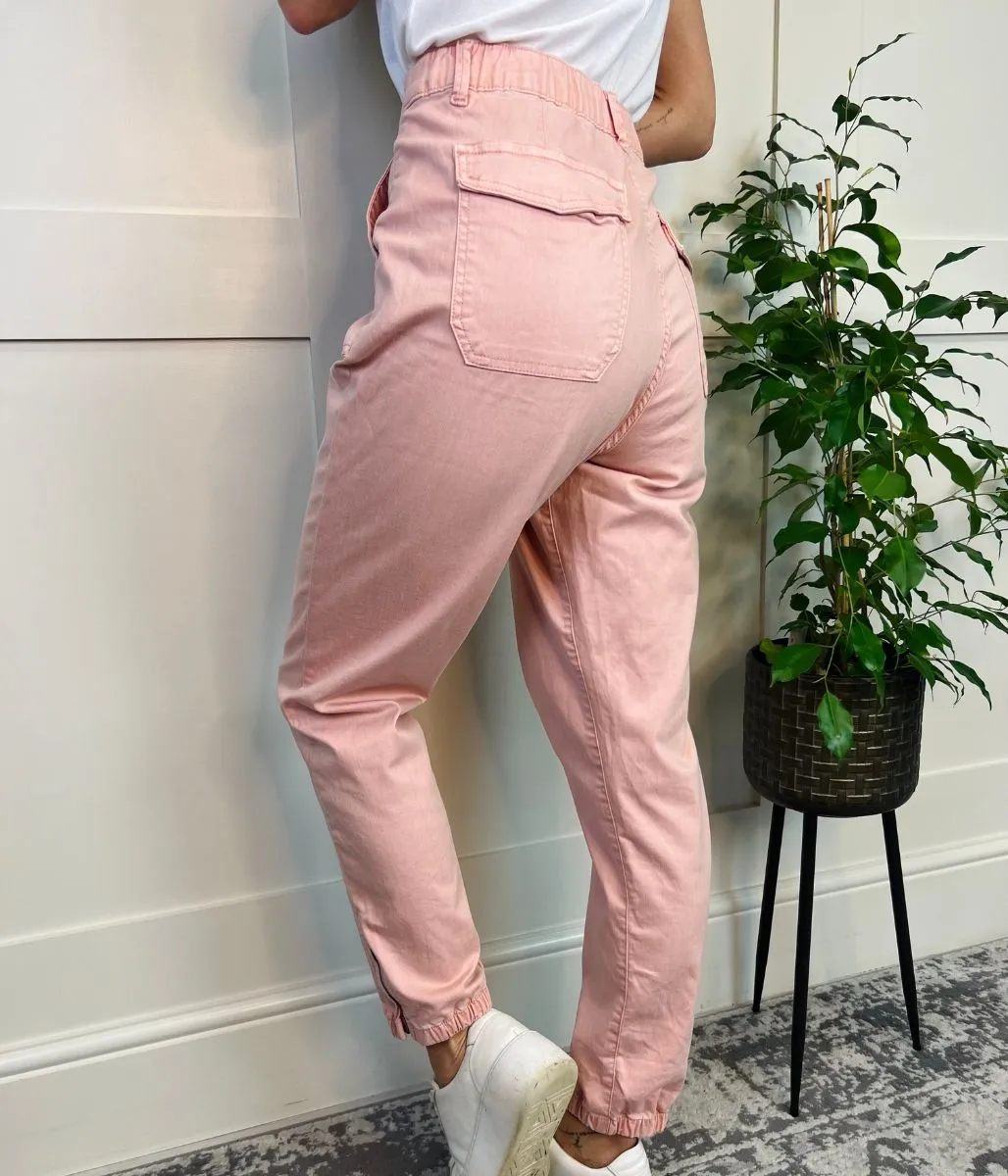 Pink Slim Fit Joggers