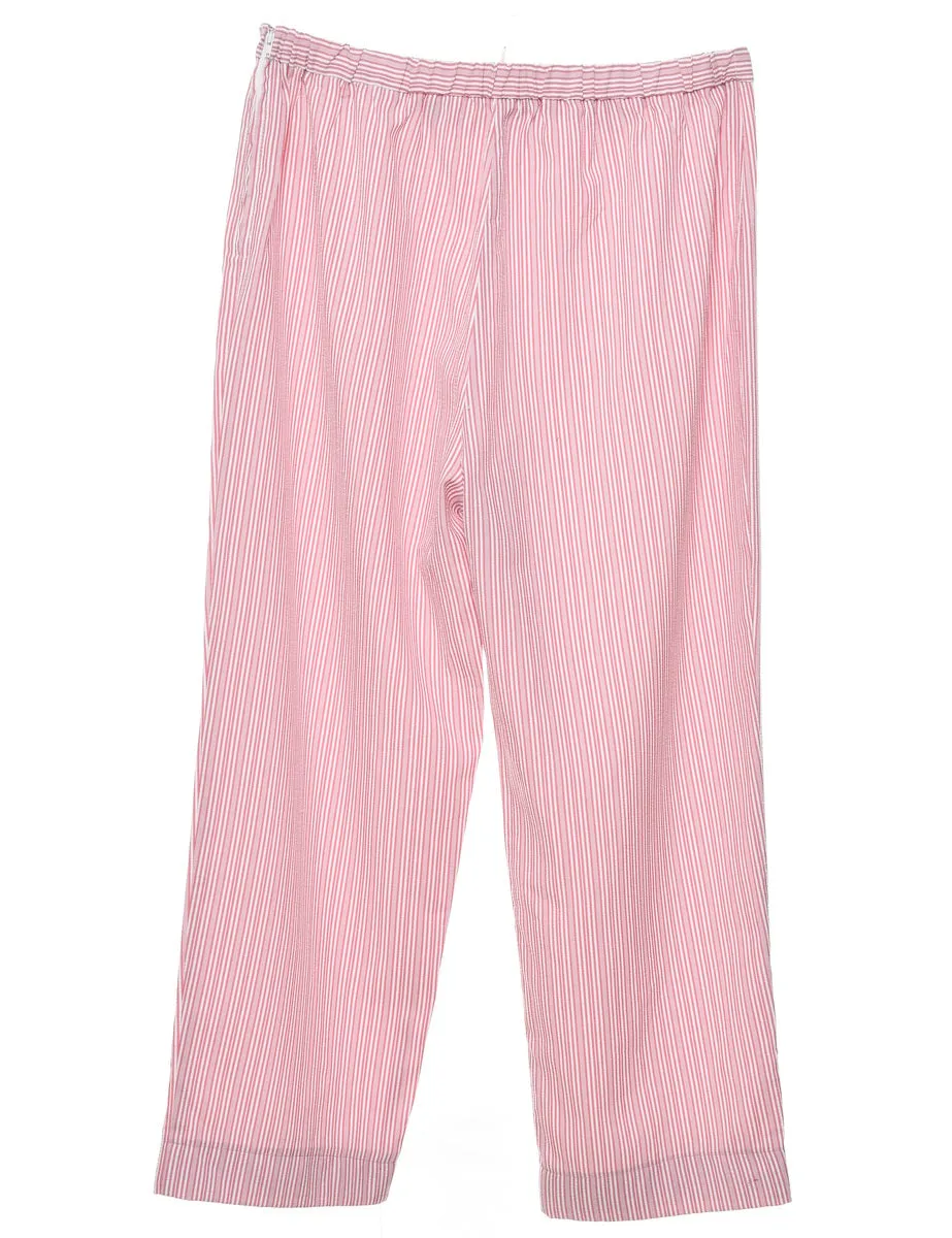 Pink Striped Trousers - W31 L25