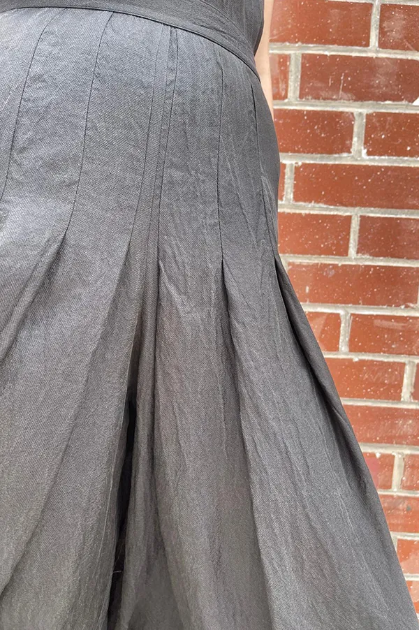 Pleated Wide Leg Pants in Black