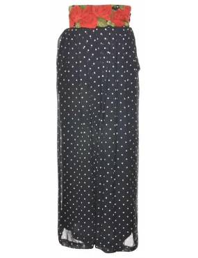 Polka Dots Printed Trousers - W28 L27