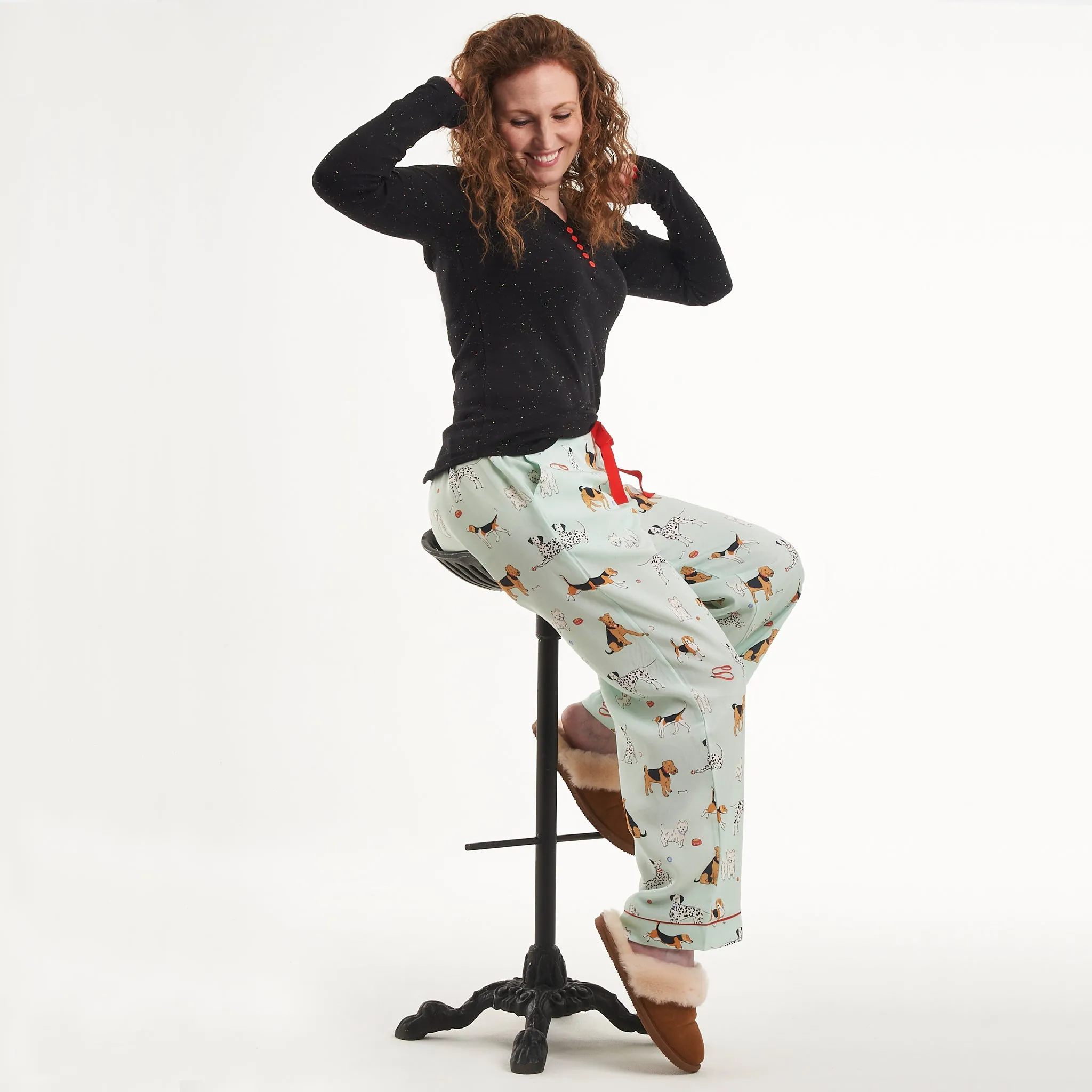 Poppy Dog Print Pyjama Trousers