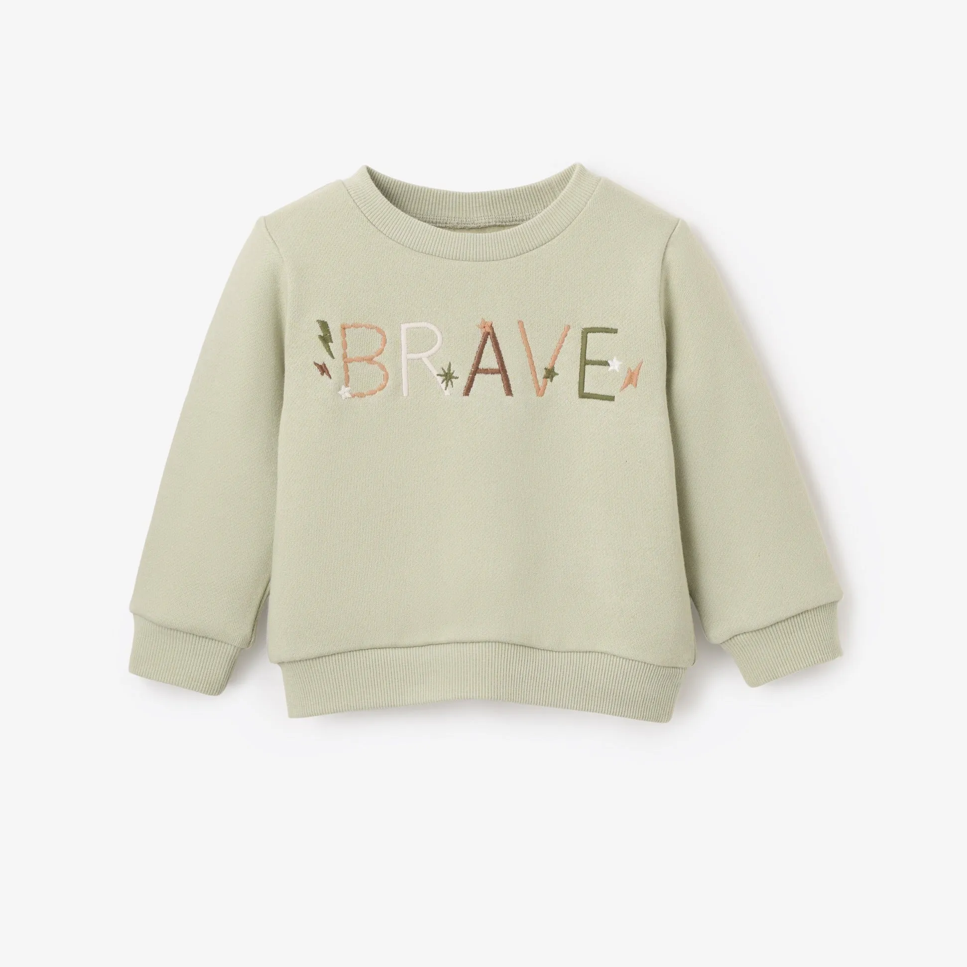 "Brave" Organic Fleece Pullover