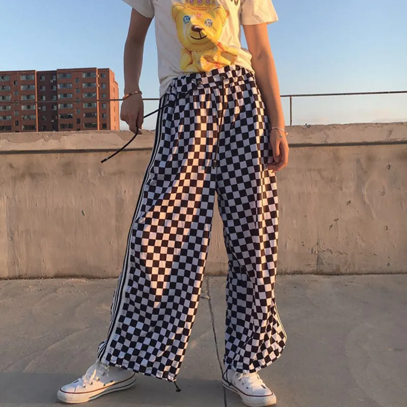 "CHECKERBOARD" PANTS