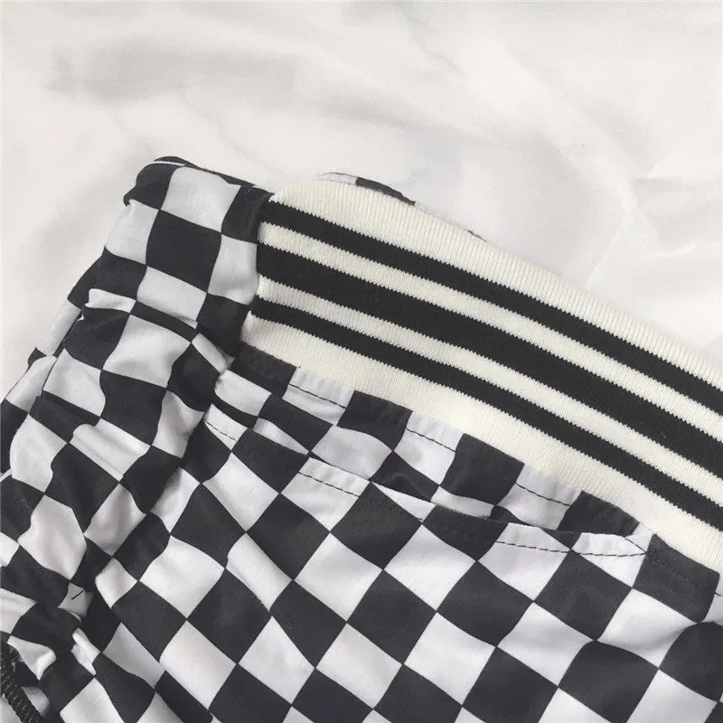 "CHECKERBOARD" PANTS