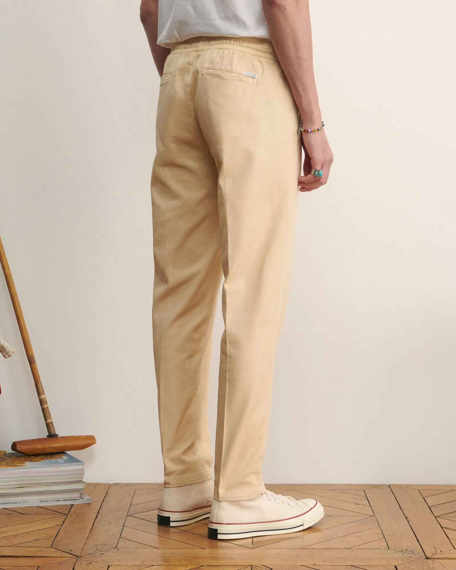 "Cotton Twill" arcade pants