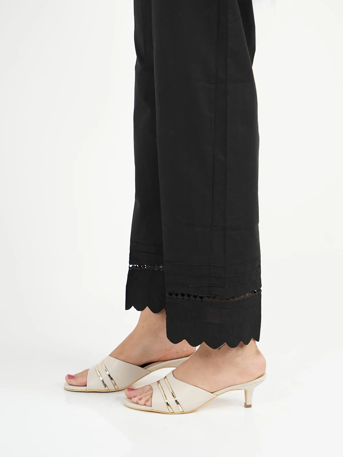 "GRETCHEN" Straight embroidered Trouser