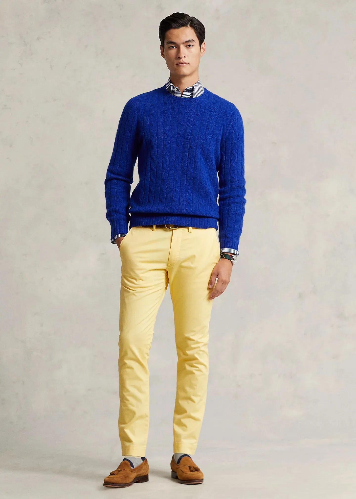 Ralph Lauren Stretch Slim Fit Chino Trouser | Yellow