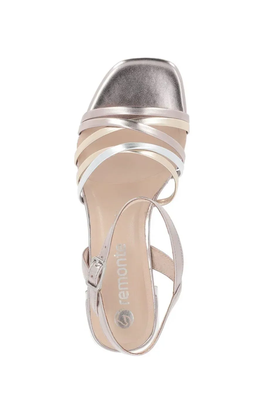 Remonte Strappy Sandal in Metallic