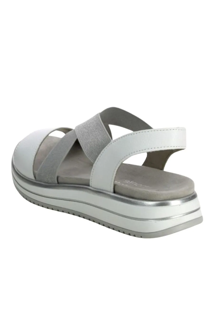 Remonte Strappy Sandal in Silver