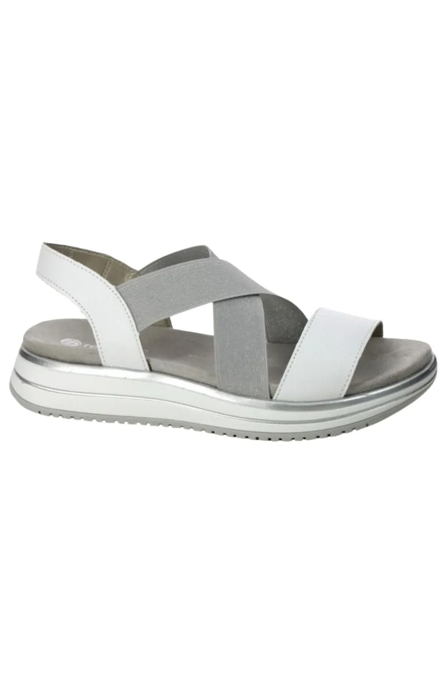 Remonte Strappy Sandal in Silver