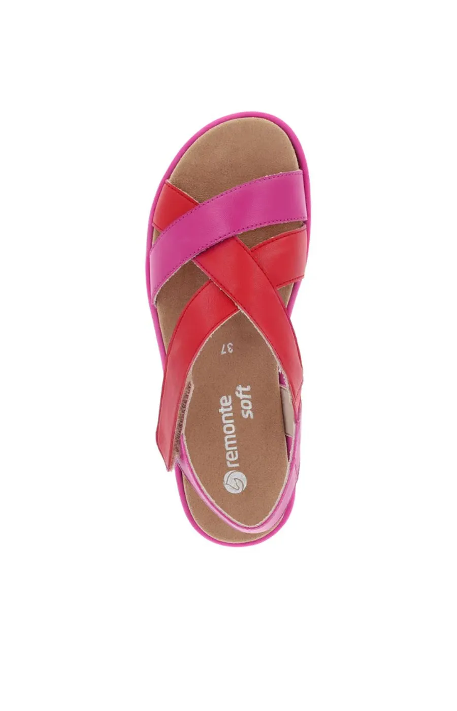 Remonte Wedge Sandal in Pink