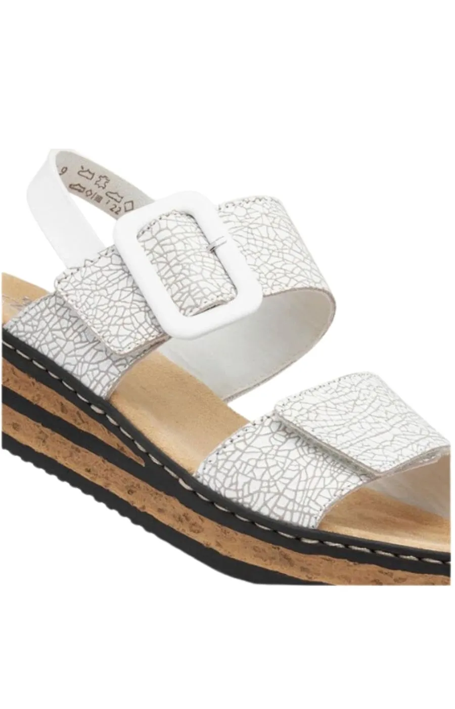 Rieker Buckled Wedge Sandal