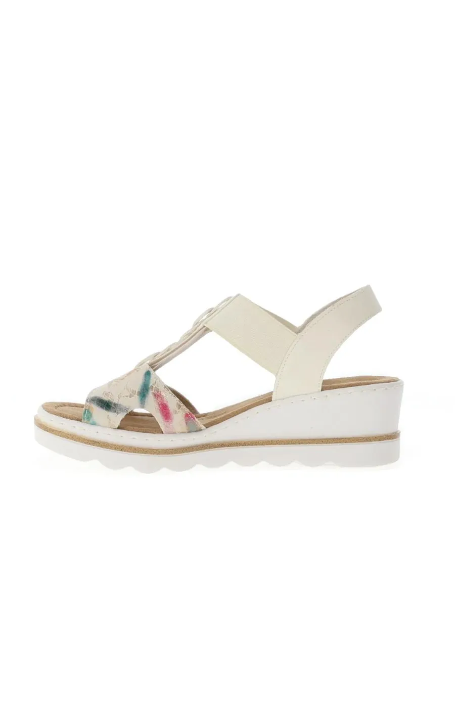 Rieker T-Bar Wedge Sandal