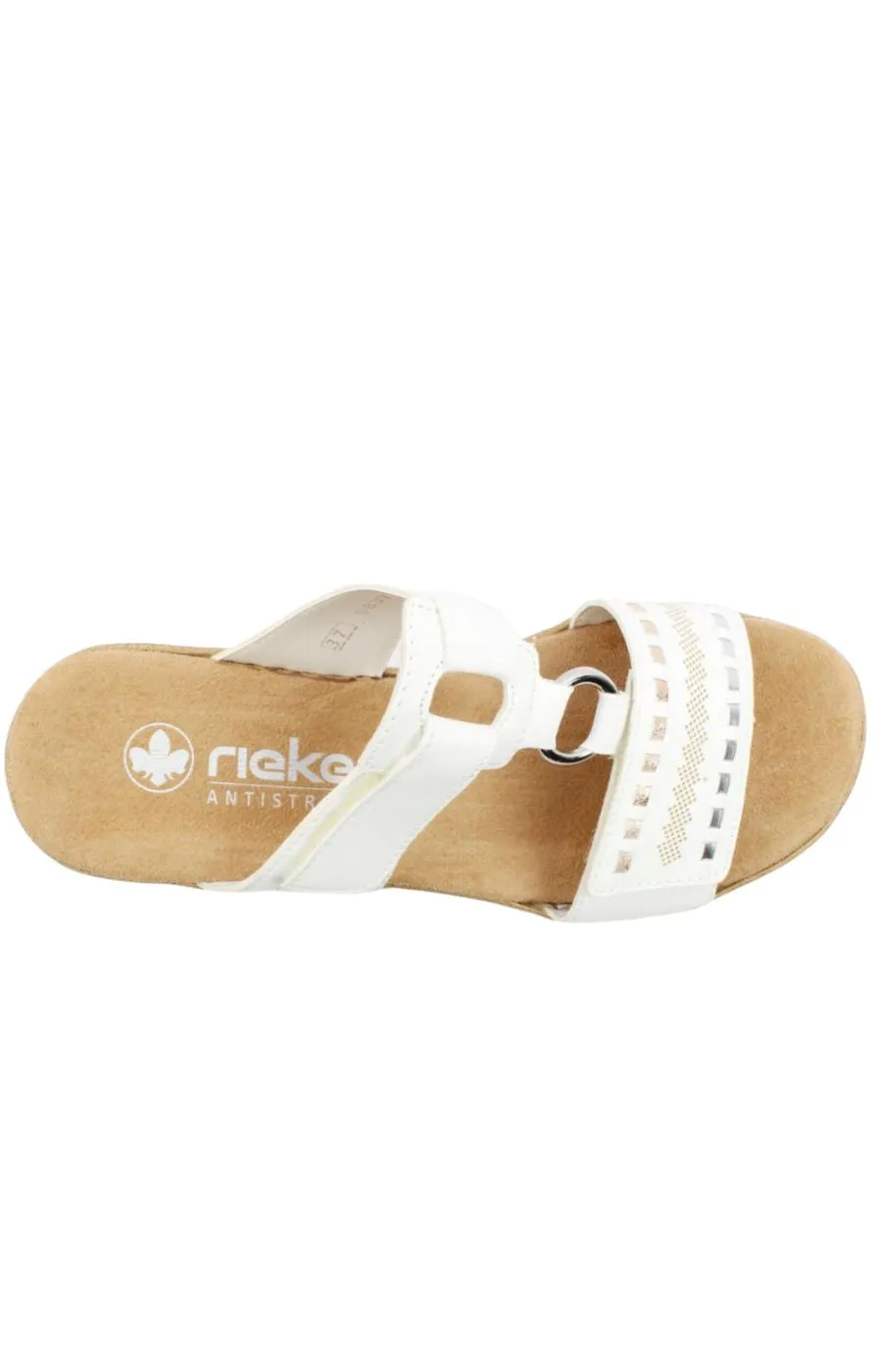 Rieker White Loop Sandal