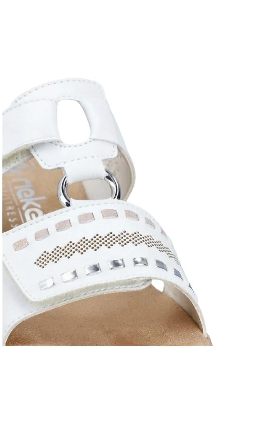 Rieker White Loop Sandal