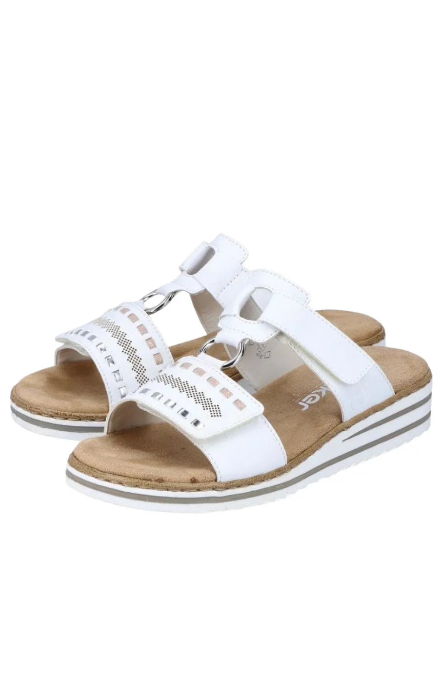 Rieker White Loop Sandal