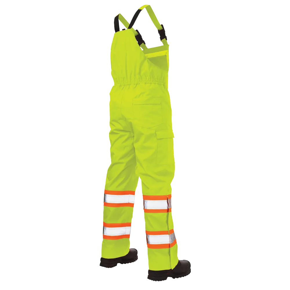 Ripstop Unlined Safety Rain Bib Overall by Tough Duck - Style SB04