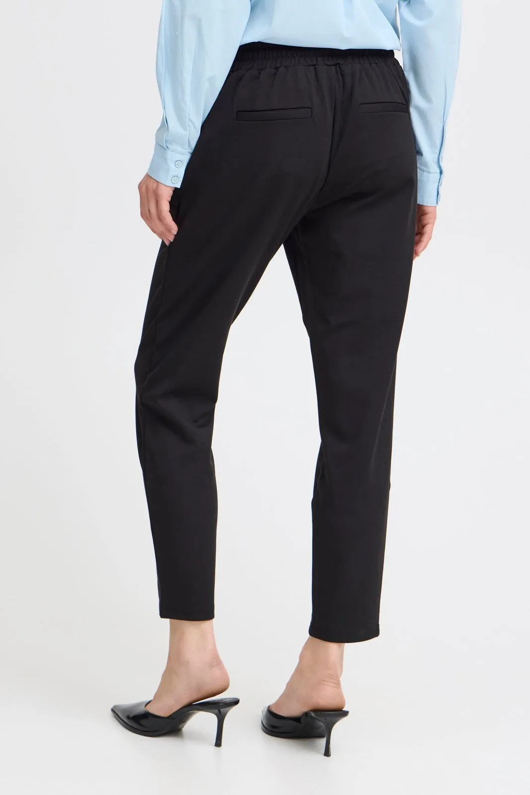 Rizetta Crop Trousers - Black