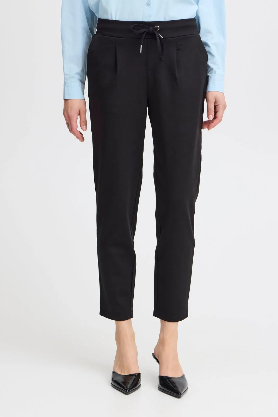 Rizetta Crop Trousers - Black