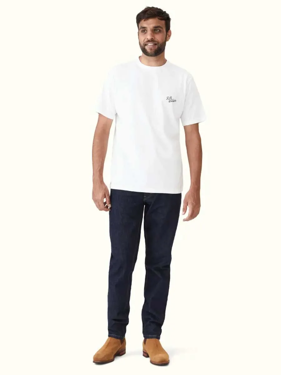 RM WILLIAMS Byron T-Shirt - Men's Crew Neck - White