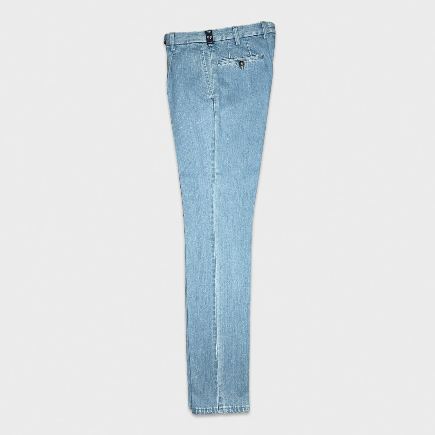 Rota Light Blue Kurabo Denim Tailoring Jeans Single Pleats