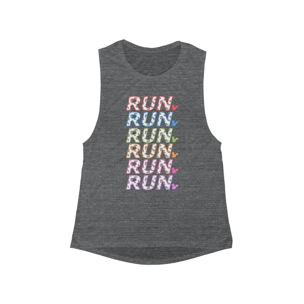 Runderful MouseWomen's Flowy Muscle Tank