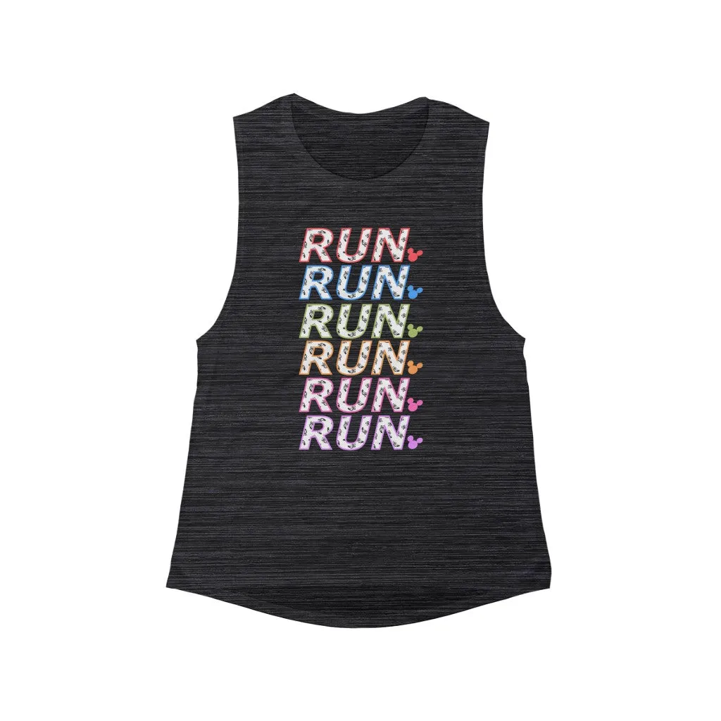 Runderful MouseWomen's Flowy Muscle Tank