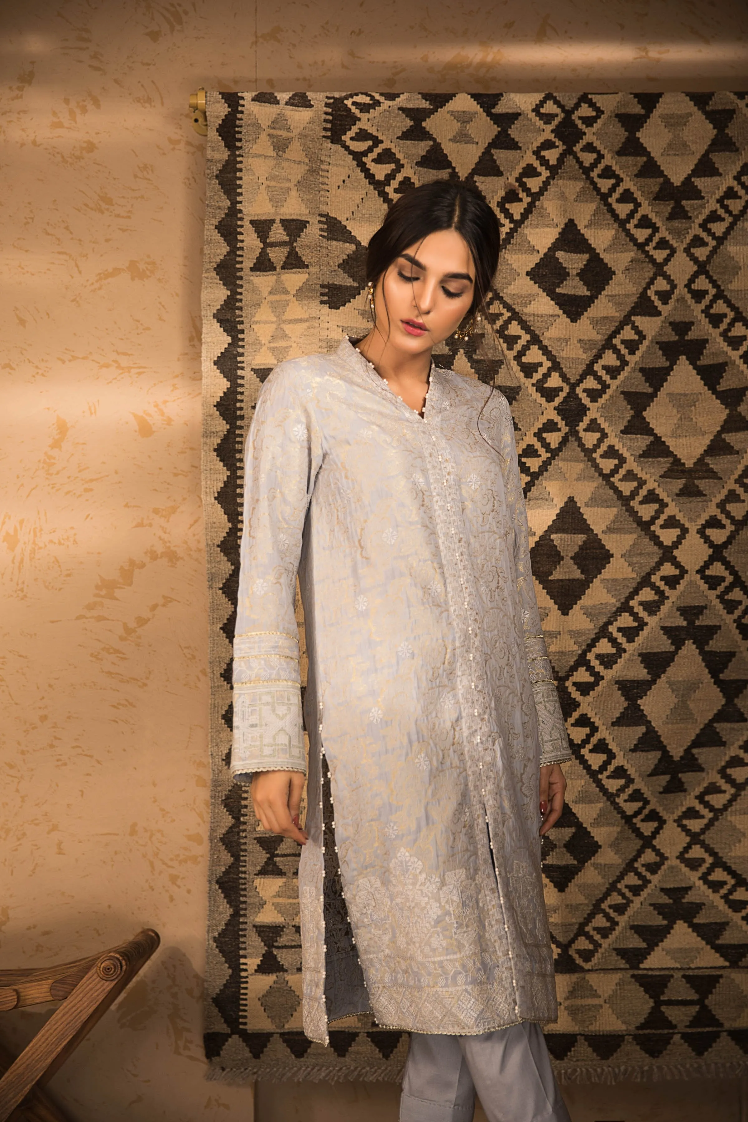 Sapphire Naqsh Dar Lawn Eid Collection Vol-V – Mist B