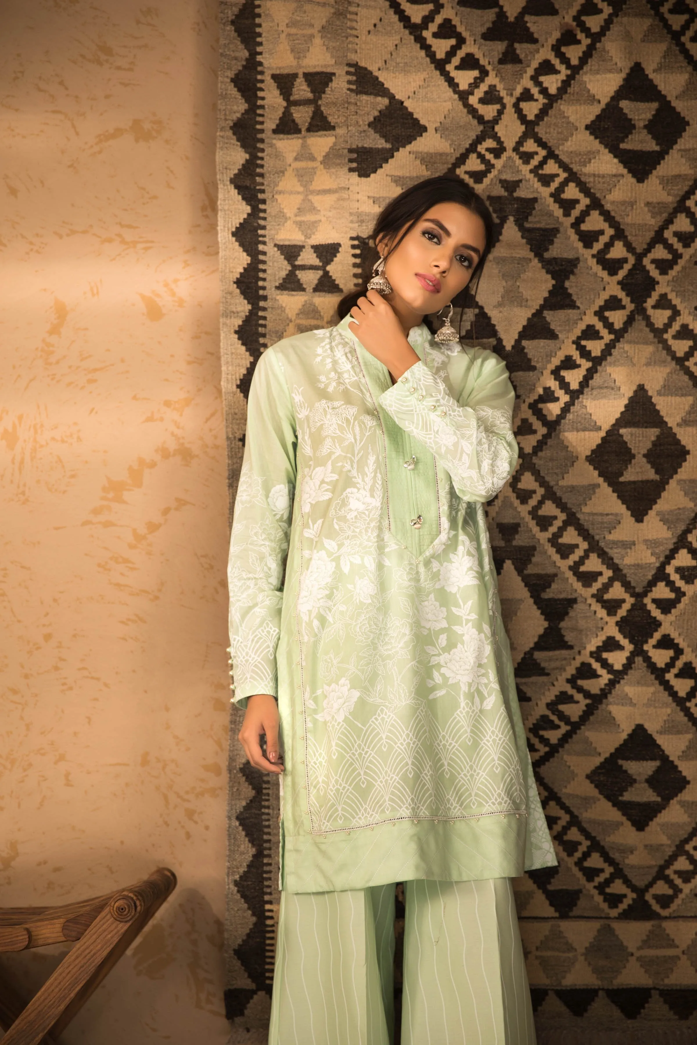 Sapphire Naqsh Dar Lawn Eid Collection Vol-V – Old Rose A