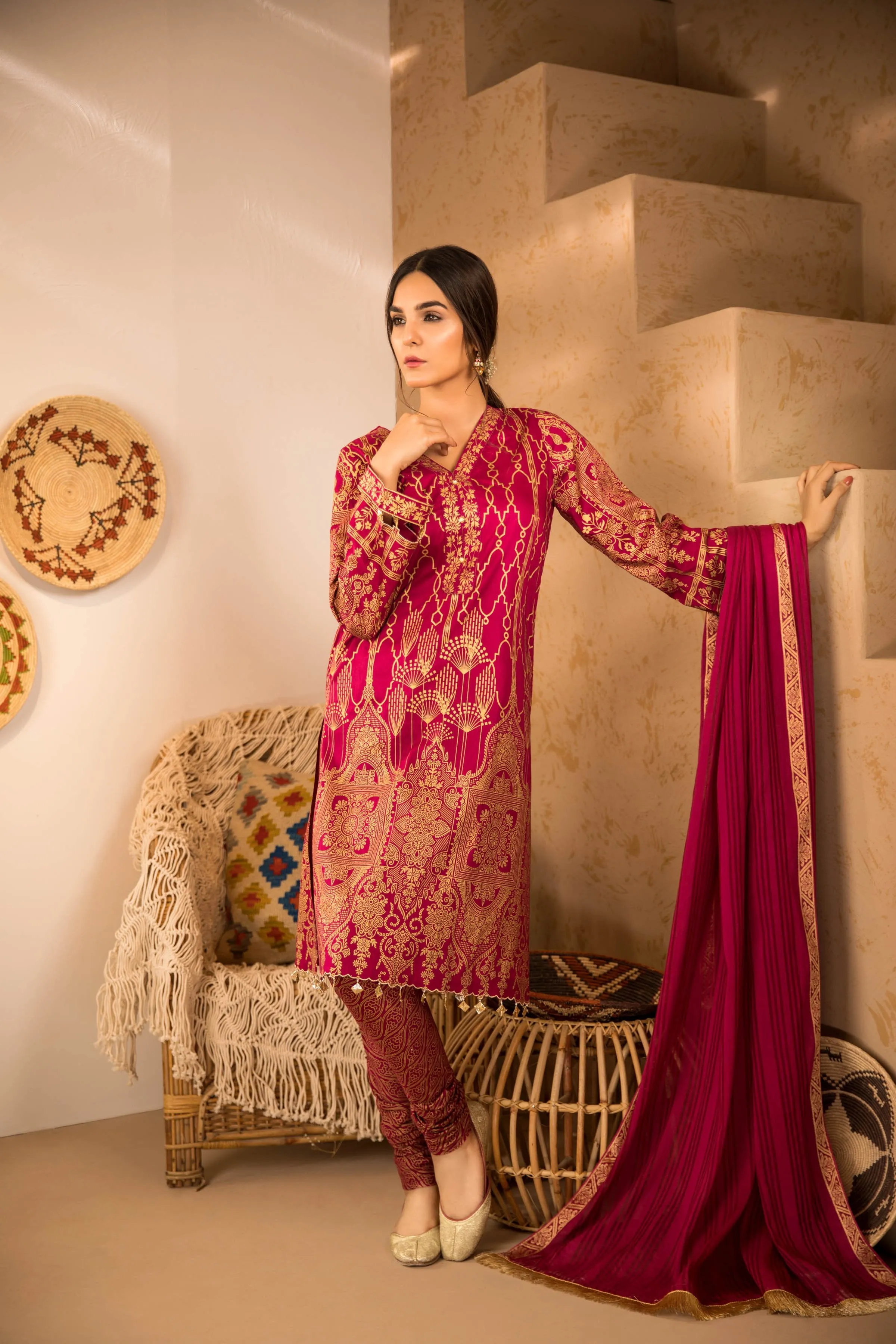 Sapphire Naqsh Dar Lawn Eid Collection Vol-V – Shahi Jall B