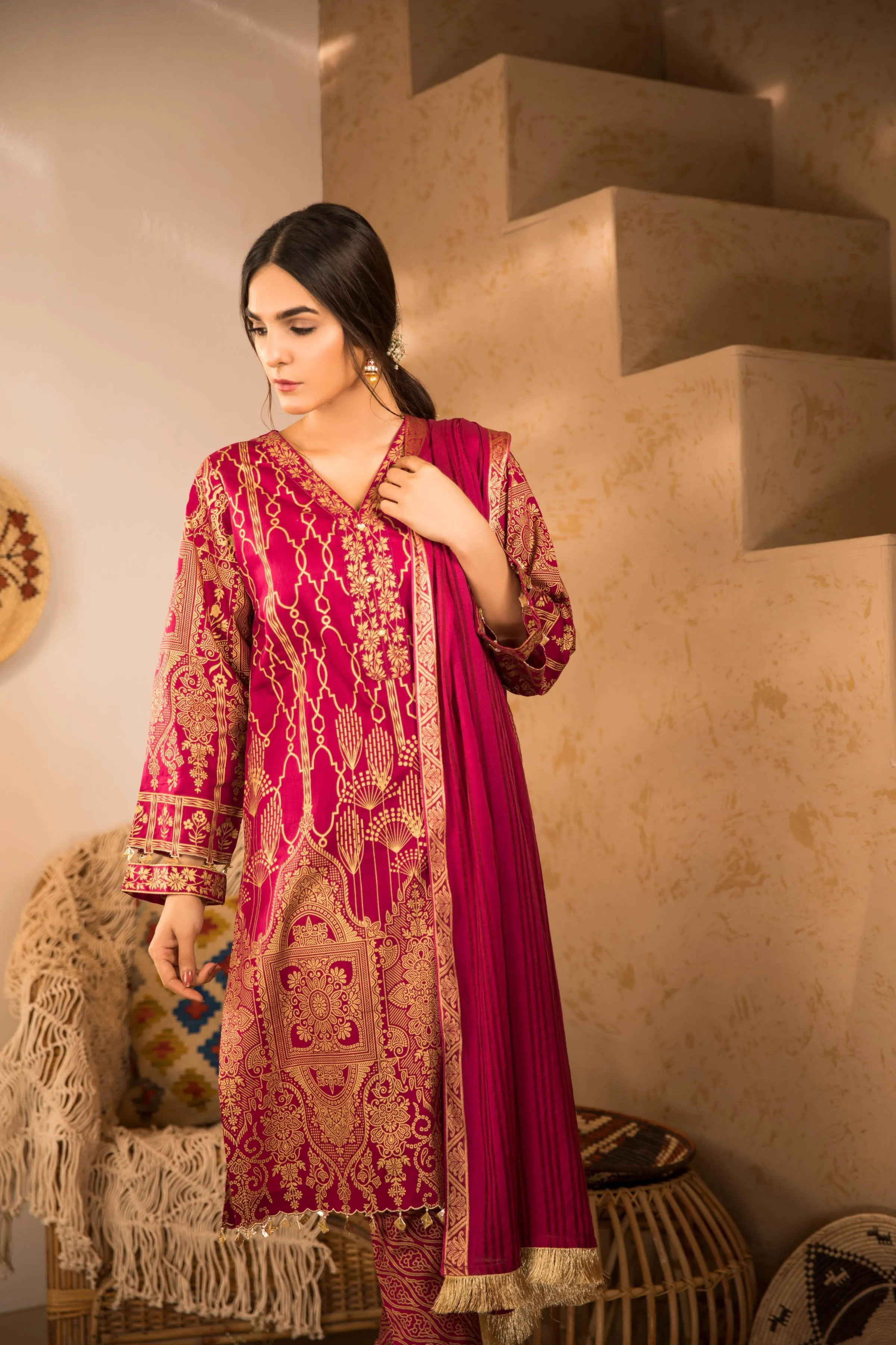 Sapphire Naqsh Dar Lawn Eid Collection Vol-V – Shahi Jall B