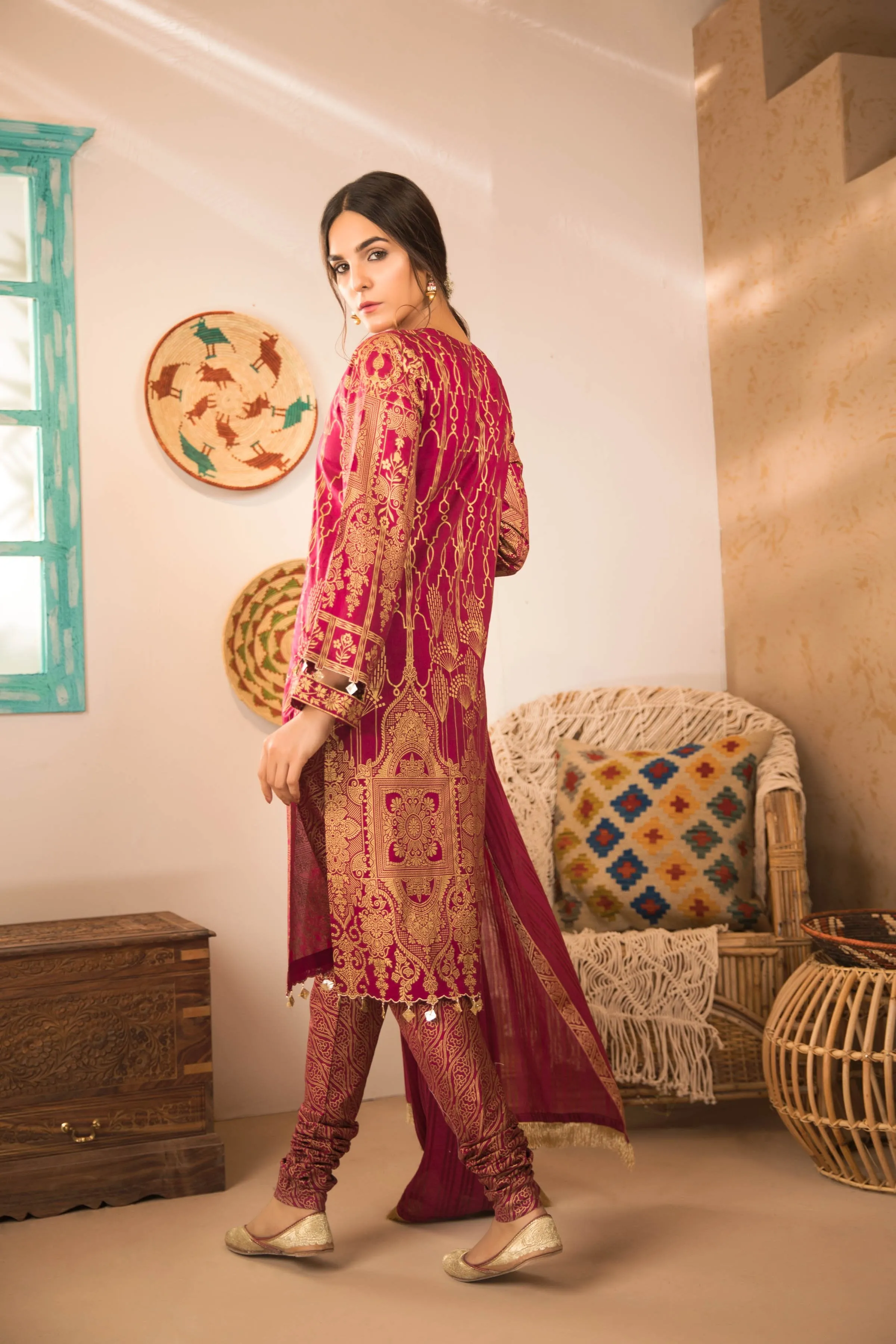 Sapphire Naqsh Dar Lawn Eid Collection Vol-V – Shahi Jall B