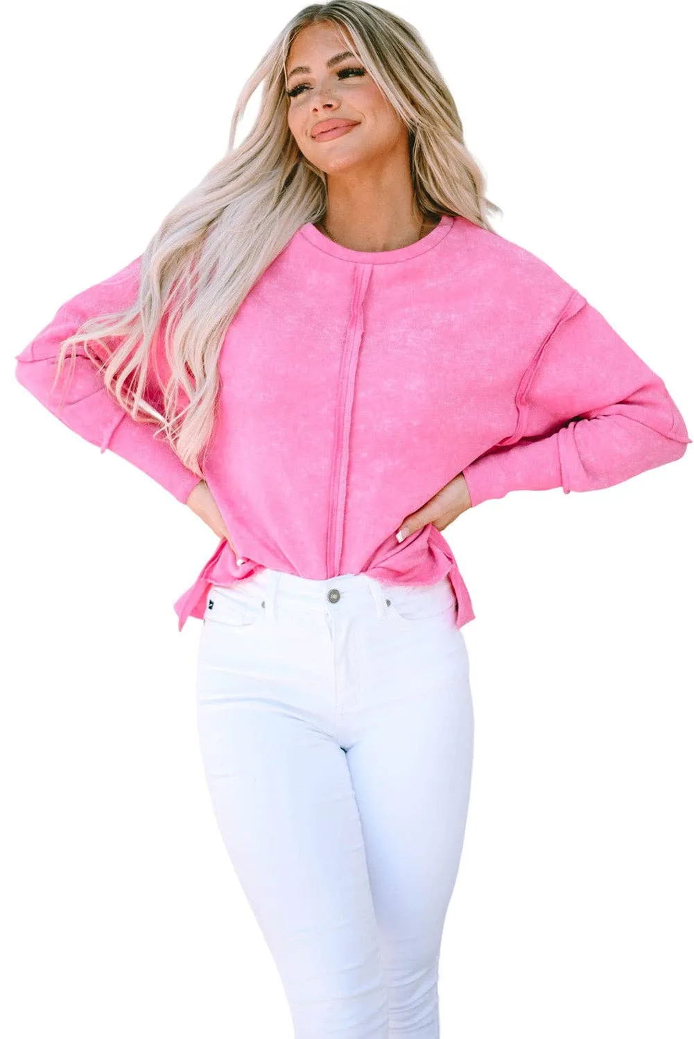 Sequin Heart Shaped Pullover