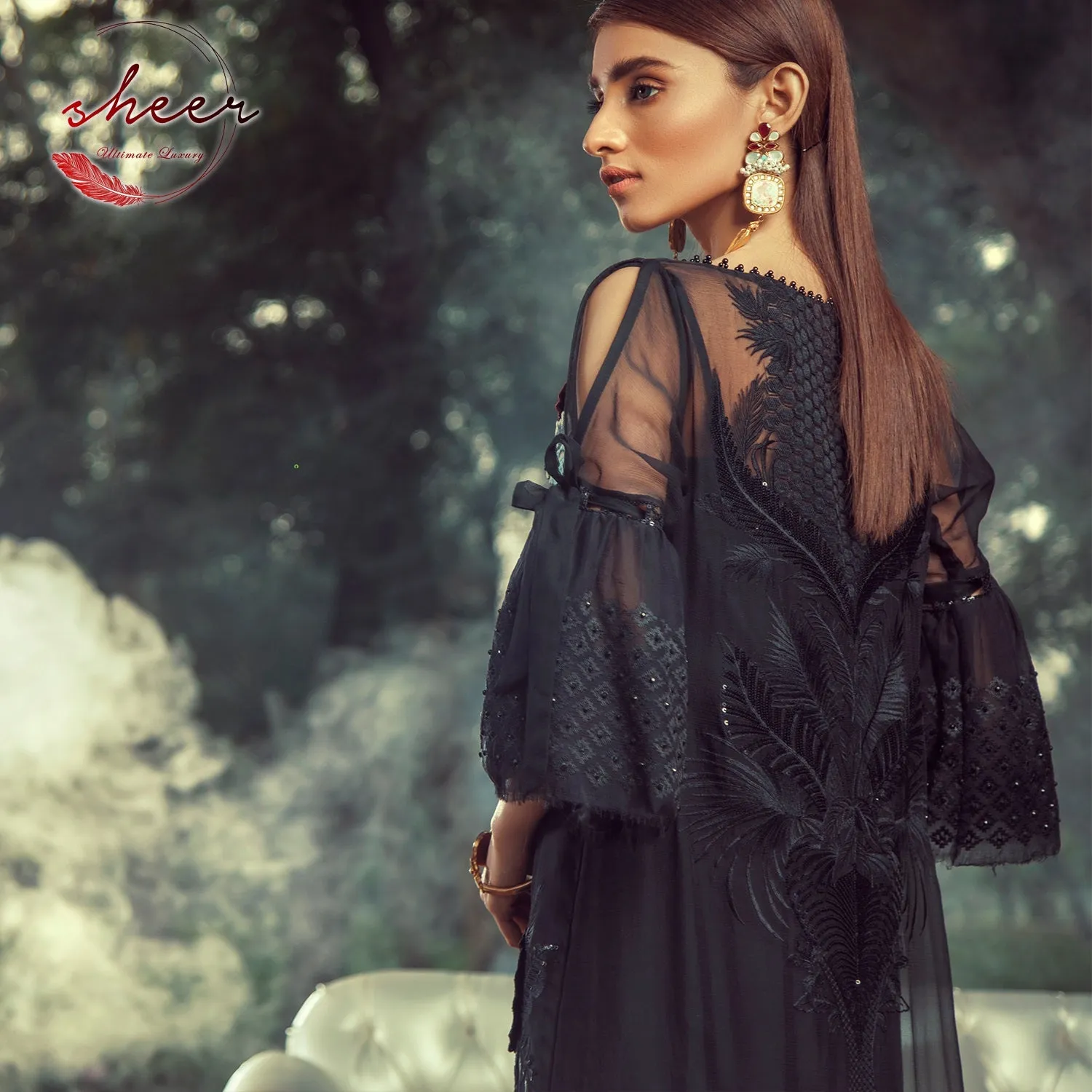 Sheer Ultimate Luxury Chiffon Collection – 10-DARK FAUNA