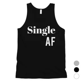 Single AF Mens Funny Saying Workout Tank Top For Single Friends